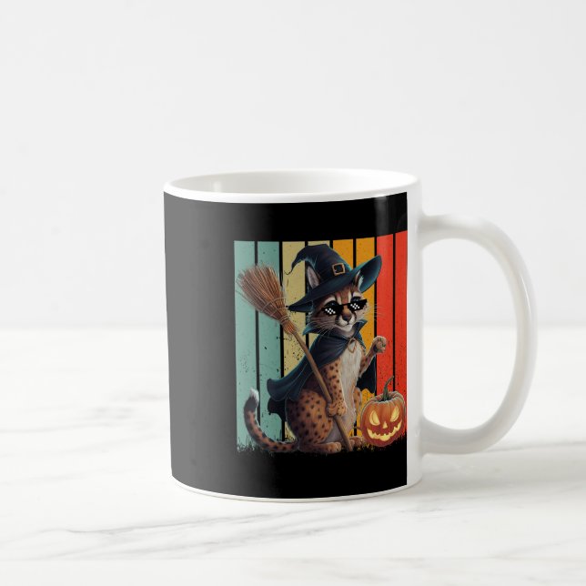Mug Big Floppa Mème Caracal Chat Halloween (Droite)