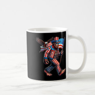 Mug Bigfoot 4 juillet drôle patriotique drapeau améric