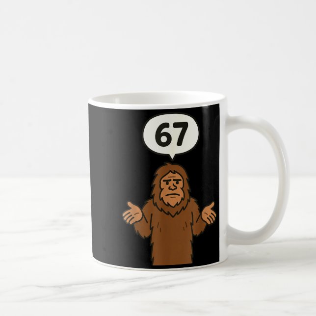 Mug Bigfoot 67 Meme Six Seven Funny Sasquatch  (Droite)