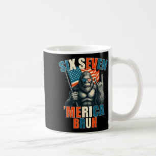 Mug Bigfoot 6 7 Mème Merica Drapeau Américain Patrioti