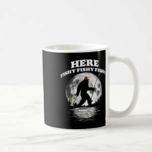 Mug Bigfoot B Pêche de nuit ! Ici Fishy Bquatch Sasqua