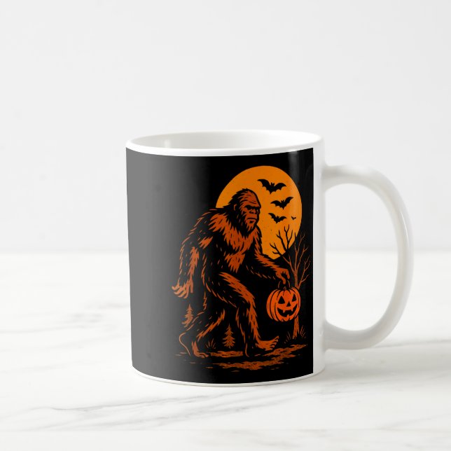 Mug Bigfoot Halloween Sasquatch Jack O Lantern  (Droite)