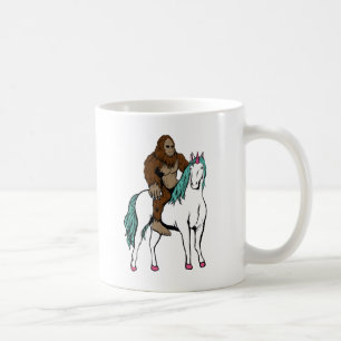 Mug Bigfoot montant une licorne
