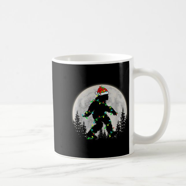 Mug Bigfoot Santa Christmas Tree Lights Funny Xmas Sas (Droite)