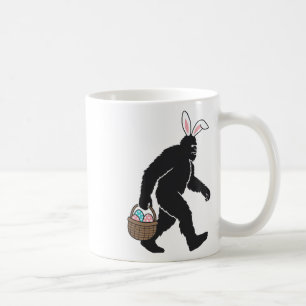 Mug Bigfoot Sasquatch Bunny Oreilles transportant OEuf