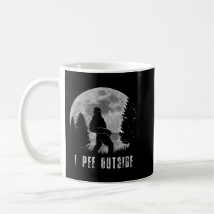 Mug Bigfoot Yeti Moon Silhouette I Pee Dehors Sasquat