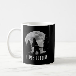 Mug Bigfoot Yeti Moon Silhouette I Pee Dehors Sasquat