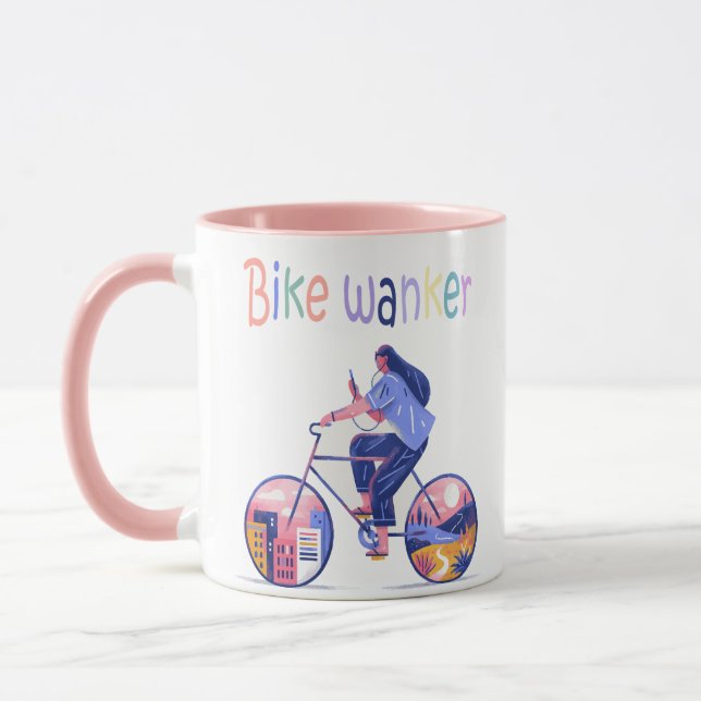 Mug  Bike wanker, Bike wanker, Road biker (Gauche)