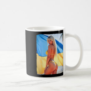 Mug Bikini Bybe - Y Blonde Bybe Et Drapeau Ukrainien