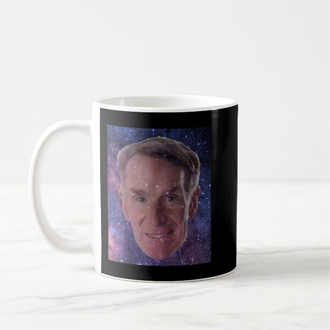 Mug Bill Nye La Science Guy Galaxy Face (Gauche)
