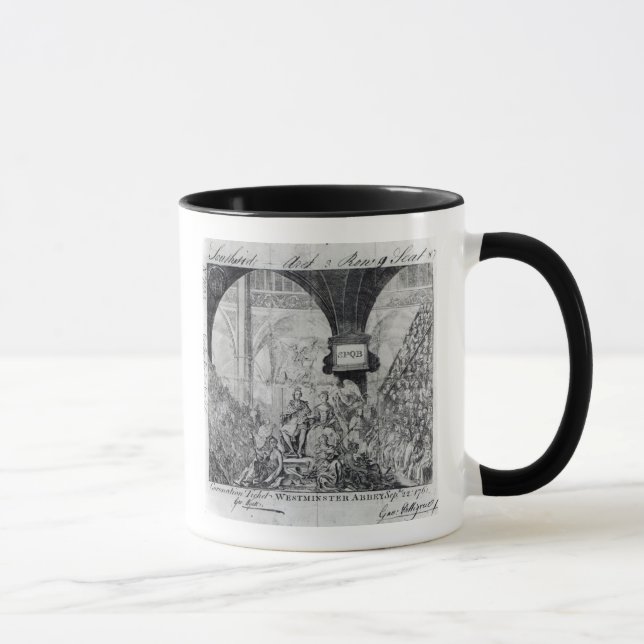 Mug Billet pour le couronnement de George III (Droite)