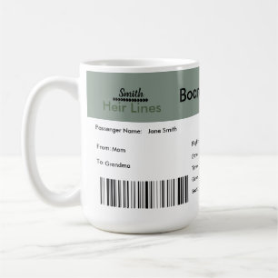 Mug Billets neutres de la compagnie aérienne Faire-par