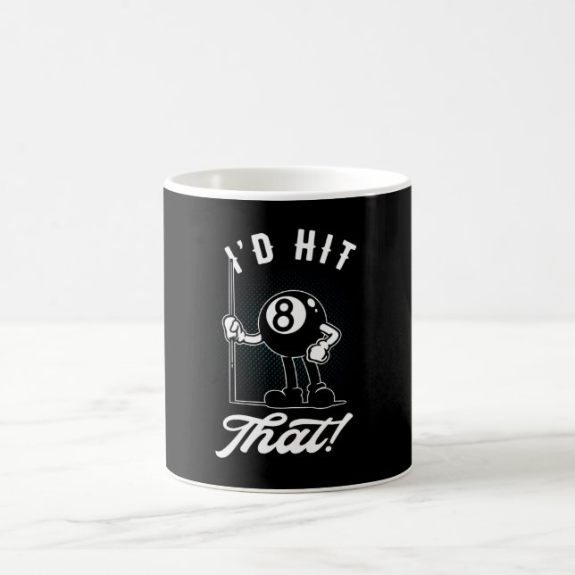Mug Billiard Cue Sports Funny 8 Ball Cartoon Pool (Centre)