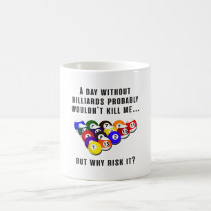 Mug Billiard Snooker Pool Billiards Funny Gift Idée
