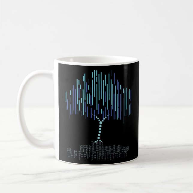 Mug Binary Tree Coding Programmer Ordinateur SQL Datab (Gauche)