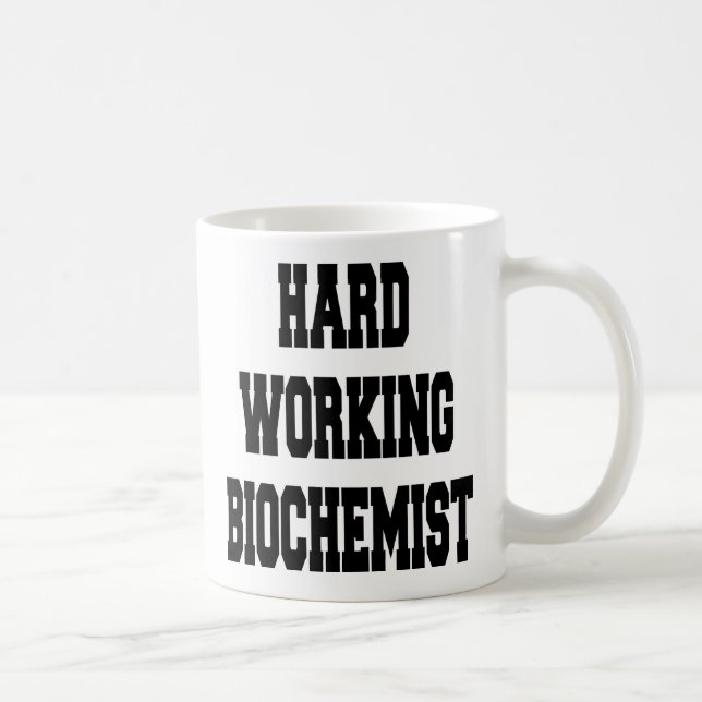 Mug Biochimiste au travail difficile (Droite)