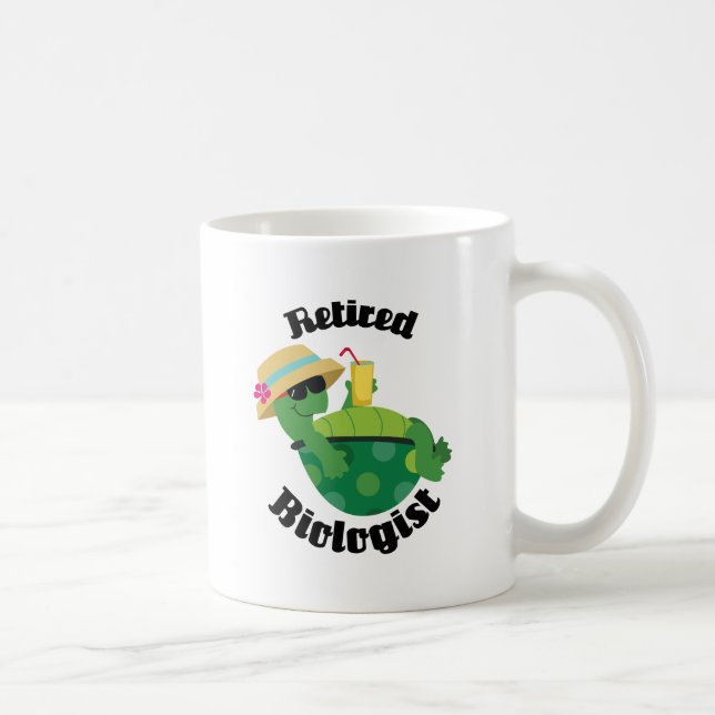 Mug Biologiste retraité (tortue) (Droite)