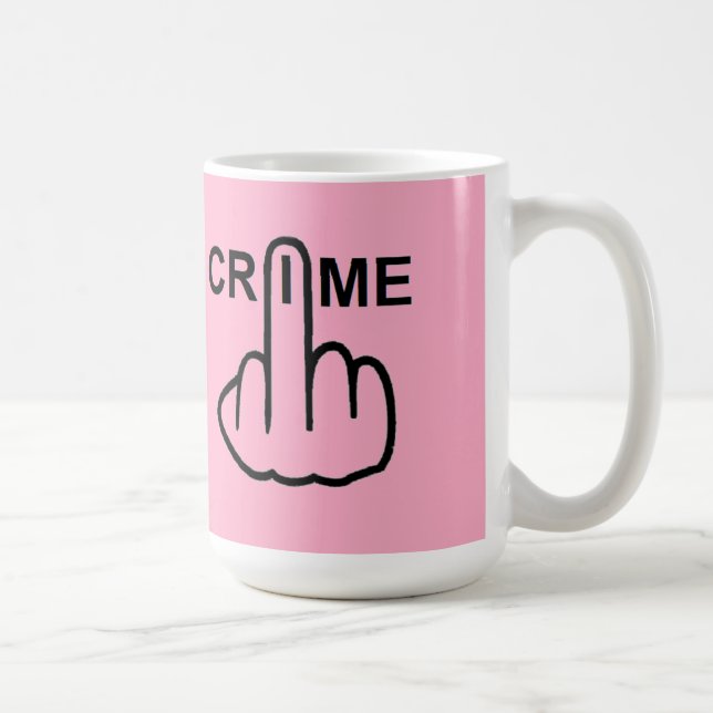 Mug Bird Flipping Crime Is Criminal (Right)