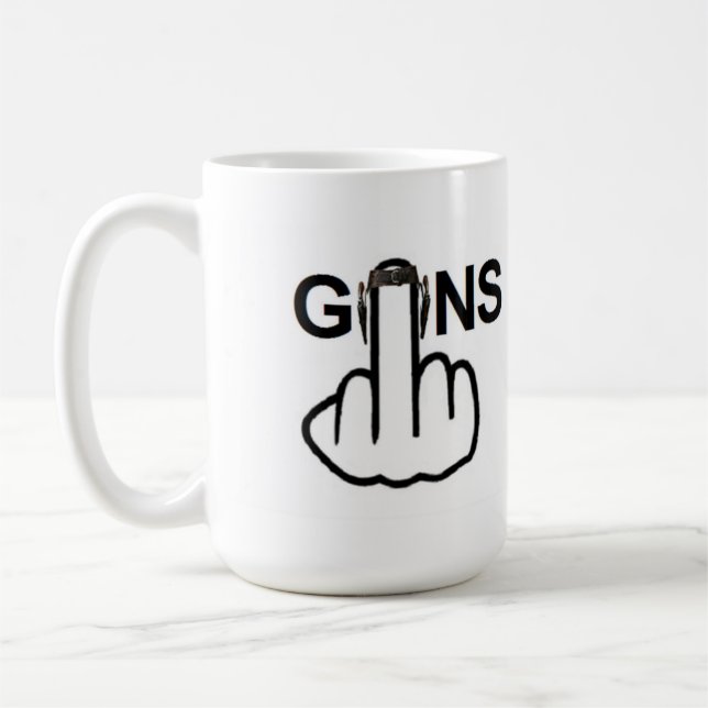 Mug Bird Flipping Guns Flip (Left)