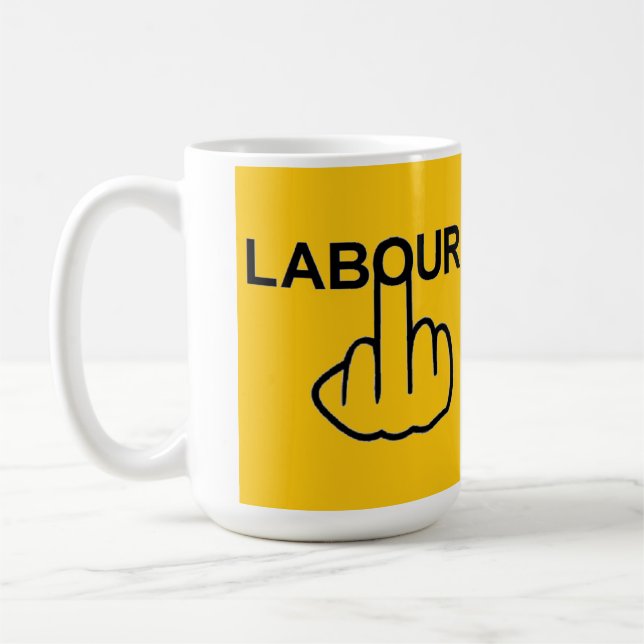 Mug Bird Flipping Labour Flip (Left)