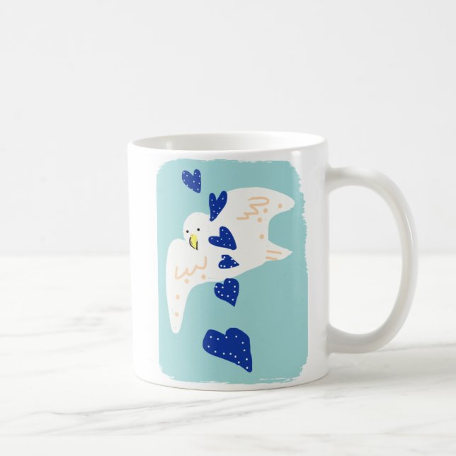 Mug bird of hope_watching bird コーヒーマグカップ (Droite)