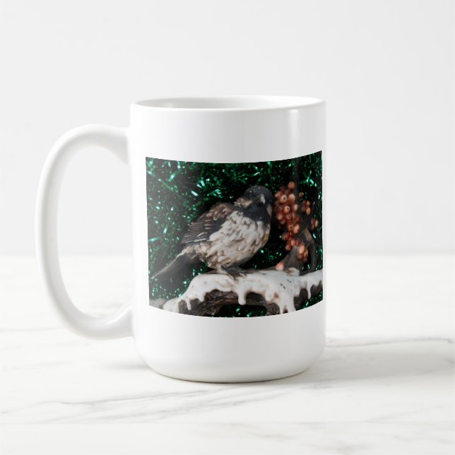 Mug Bird Winter Scene (Left)