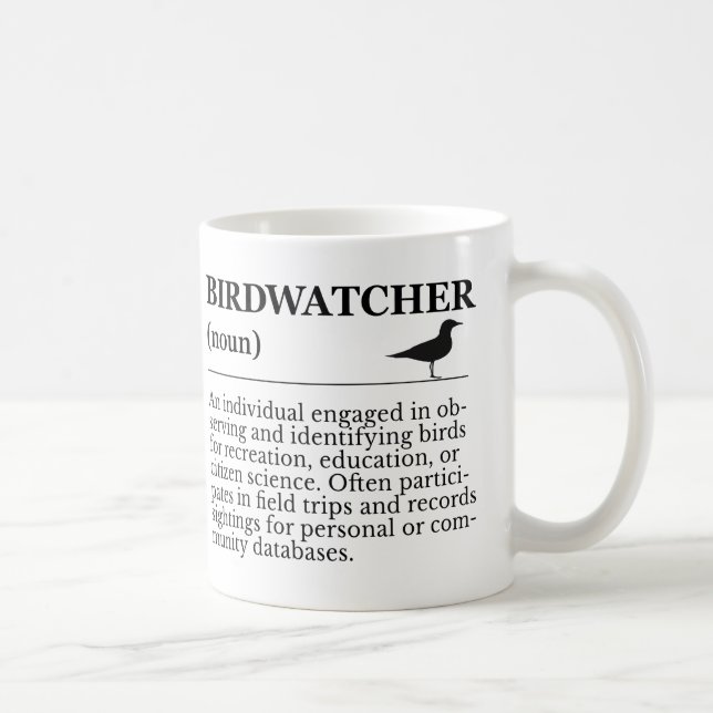 Mug Birdwatcher Definition Observation Identification (Droite)