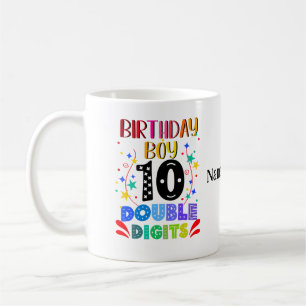 Mug Birthday Boy 10 Double Digits, 10th Birthday