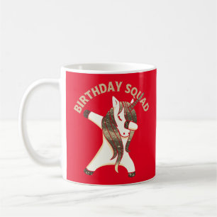 Mug BIRTHDAY SQUAD drôle licorne cadeau d'anniversaire