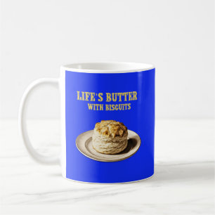 Mug Biscuit Fluffy sur une plaque, Biscuits au beurre 
