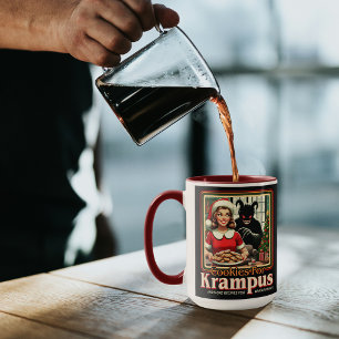 Mug Biscuit pour Krampus Joyeux Noël Krampus Horreur