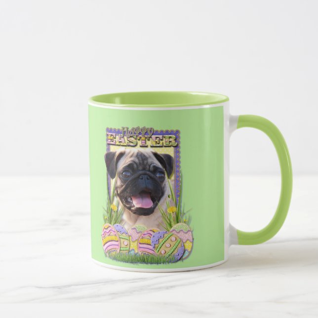 Mug Biscuits d'oeuf de pâques - carlin (Droite)