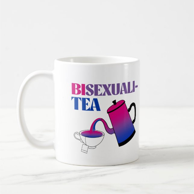 Mug Bisexuali-tea Bisexualitea (Gauche)