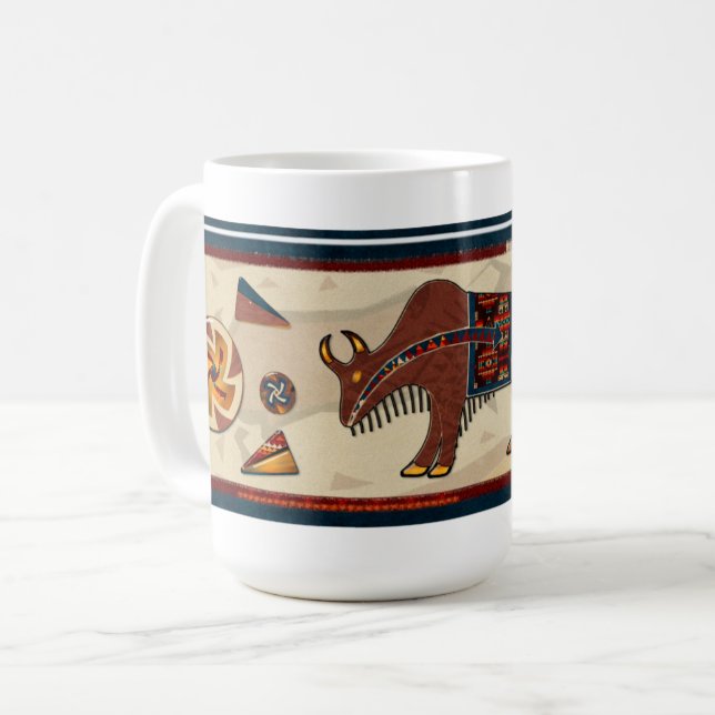 Mug Bison Americana 3D (Devant gauche)