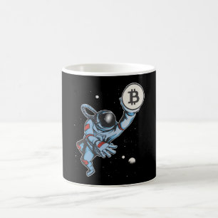 Mug Bitcoin à l'astronaute de lune