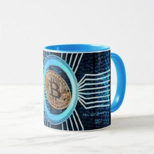 Mug Bitcoin bleu Miner
