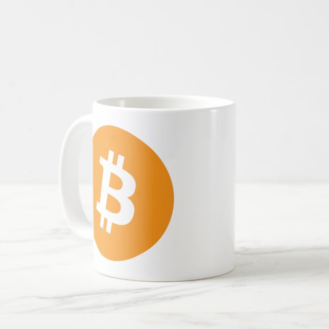 Mug Bitcoin Classic Logo Coffee Cup (Devant gauche)