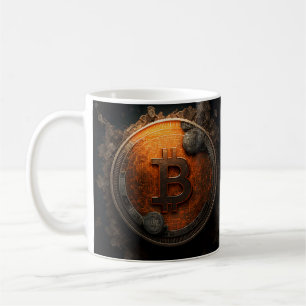 Mug Bitcoin crypto currency design