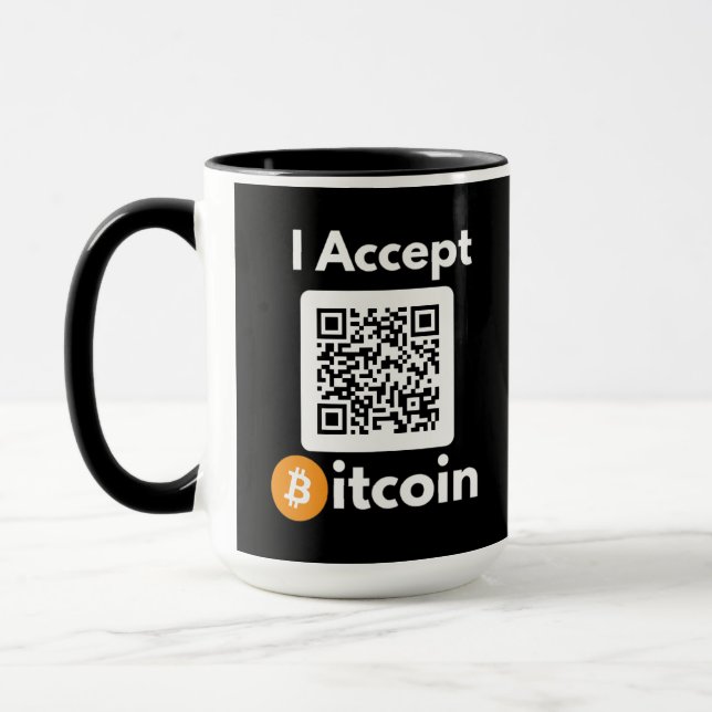 Mug Bitcoin élégant - Btc crypto (Gauche)