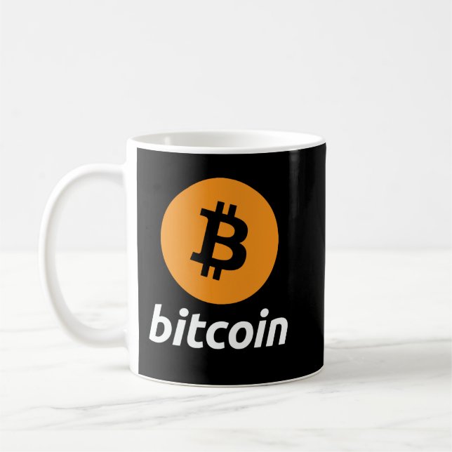 Mug Bitcoin Logo CryptoCurrency BTC Sweat - shirt à ca (Gauche)