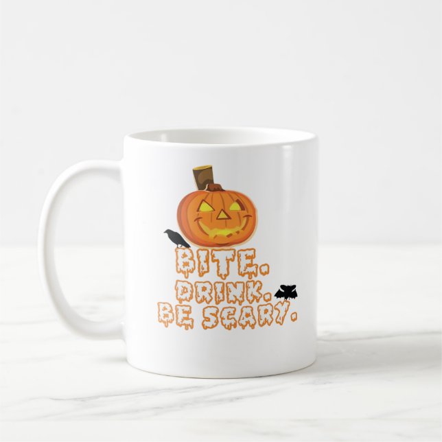 Mug Bite Drink Be Effrayant Halloween (Gauche)