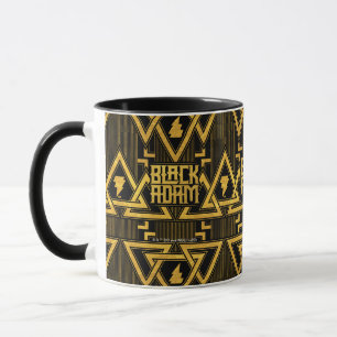 Mug Black Adam Lightning Bolt Motif triangulaire