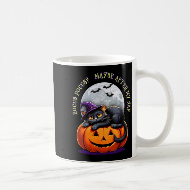Mug Black Cat Halloween Funny Pumpkin Costume Gift  (Droite)