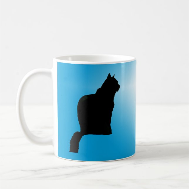 Mug - Black Cat Silhouette et Star (Gauche)