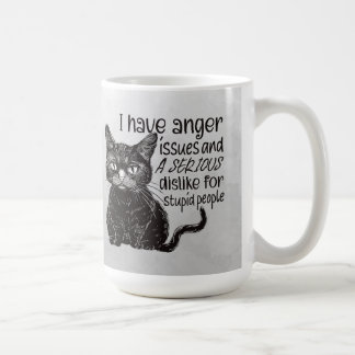 Mug Black Cat With Anger Issues