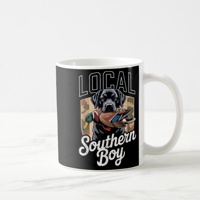 Mug Black Lab Dog Local Southern Boy Camo Duck Hunting (Droite)