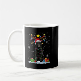 Mug Black Lab Labrador Christmas Tree Light Pyjama Chi
