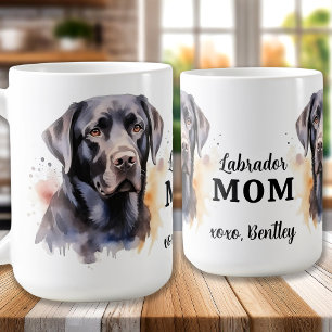 Mug Black Labrador - Mothers Day Chien - Lab Chien Mam
