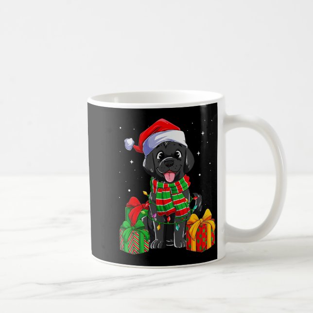 Mug Black Labrador Retriever Christmas Lights Xmas Lab (Droite)