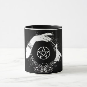Mug Black Mystic Fortune Teller Mystical Crystal Ball